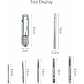 Miniatyrbilde 5 av 5: M3-M6 metrisk tapp- og stansesett (ratchet-hånd + 5-delt riflet rett tappsett),