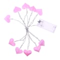 Miniatyrbillede 1 af 2: Lysstreng med pærer, lysstreng til soveværelse, udendørs lysstreng, scenebelysning, pink 1,5 meter, 10 lys, to sektioner altid tændt