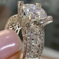 Pikkukuva 2 / 5: Naisten Cubic Zirkonia tekojalokivi upotekoristeinen vihkisormus kihlasormus korut US 5