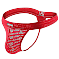Miniatyrbilde 2 av 4: Menn Truser Sexy G-String Thong Underbukser Truser Undertøy Red L