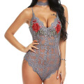 Miniatyrbilde 1 av 4: Kvinner Blonde Bodysuit Sexy Undertøy Undertøy Grey M