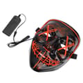 LED Halloween Scary Glow Mask Kostym (röd)