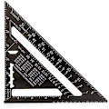 Miniatyrbillede 1 af 5: 7 tommer sort metrisk tommer aluminiumsprofil sort oxid trekantplade