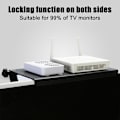 Miniatyrbillede 3 af 5: Skærm Tophylder Tv Top Storage Bracket 2-bens Justerbar Home Storage Rack S