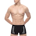 Miniatyrbillede 1 af 3: Mænd Mesh Boxer Brief Trunks Shorts åndbare underbukser Black XL