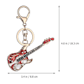 Miniatyrbild 5 av 5: 1 st Delikat Bärbar Kreativ Hållbar Praktisk Gitarr Nyckelring Gitarr Nyckelring För Ornament Hängande dekoration
