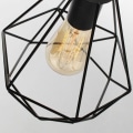 Miniatyrbillede 4 af 5: Pakke Væglampe Diamantform Jern E27 20cm Moderne Industriel Stil til Spisestue Køkken Stue Soveværelse Sort -