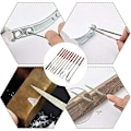 Miniatyrbillede 5 af 5: 10 Pack Assorted Mini Diamond Files Set Rund Firkantet Flad Nål Til Metal Juvelerer Glas Træskærerhåndværk 3x140 mm Cisea