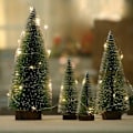 Miniatyrbillede 1 af 5: Juletræ, Minijuletræ og 1 Meter Varm Gul Stemningslys 20cm LYCXAMES
