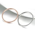Miniatyrbild 2 av 5: Dammode Slät Tunn Titanstål Band Finger Ring Bröllop Smycken Present Rose Golden Us7