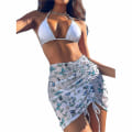 Pikkukuva 1 / 3: Naisten 3kpl set Push Up Halter uimapuku White S