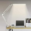 Miniatyrbillede 1 af 5: LED-bordslampe, 14W foldbar arkitektbordlampe med klemme, 10 lysstyrkeniveauer x 3 farvetilstande, justerbar bordlampe