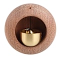 Pikkukuva 1 / 5: Magneettinen ovikello sisäkäyttöön, massiivipuinen tuulikello Helposti asennettava puutarha Black walnut-Standard