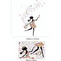 Miniatyrbillede 5 af 5: Stue soveværelse wallstickers blomster fe mønster wallstickers (taskepakning 60*90CM),
