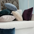 Miniatyrbild 5 av 5: Set med 2 dekorativa kuddfodral i sammet Soffa Case Super Smidig Mjuk Inredning Hem Vardagsrum Sovrum För Soffa 2 delar 30x50cm Vinröd