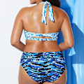 Miniatyrbilde 3 av 5: Dame Bikini Sett Push Up BH polstret badedrakt Plus Size 3XL