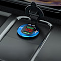 Miniatyrbillede 2 af 5: Rød dobbelt usb port biloplader splitter hurtig opladning til Qc 3.0 med led voltmeter 12v