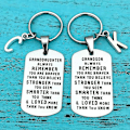 Pikkukuva 2 / 5: Pojanpojalleni/tyttärenlapselleni Lahjakirjoitus avaimenperä ruostumaton teräs avaimenperä riipus SILVER ONE FOR GRANDSON R