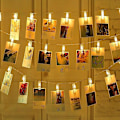 Miniatyrbild 1 av 4: Led Clip String Lights Photo Clip Lykta Festdekorationer