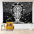 Pikkukuva 1 / 2: Helios Skull Tapestry Psychedelic Boho Wall Tapestry (180x230cm)