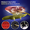 Miniatyrbillede 5 af 5: Motorcykel led baglygter, motorcykel blinklys bagbremselys Indikator nummerplade lampe 12v