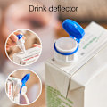 Miniatyrbild 2 av 5: 3 st Box Dryckespip med lock Bred mun Vass spets Läcksäker Anti-spill Återanvändbar boxad Juice Dryck Mjölkkartong Hällare Kökstillbehör