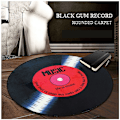 Miniatyrbillede 5 af 5: 80 cm Vinyl Record Soveværelse Gulvmåtte - Rød skive, Rund Anti-Slip måtte，Til toiletter, toiletter osv.