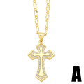 Pikkukuva 3 / 5: Kaulakoru Vintage Zircon Cross Muotikorut Ac10399 C