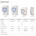 Miniatyrbilde 5 av 5: 24 timers mekanisk timer 15 minutter minimum timer skinnemontert innebygd batteri, SUL180a AC220-240V Grå - SUL180a AC220-240V Grå,
