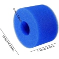 Miniatyrbilde 2 av 5: 8 stk svømmebasseng vannrensing filter svamp søyle blå filter svamp tube Gjenbrukbar og vaskbar skum filter svamp