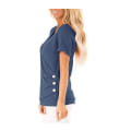 Miniatyrbillede 2 af 4: Kortærmet V-hals Wrap Strik Top XL