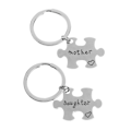 Pikkukuva 1 / 4: 2kpl Puzzle Design avaimenperä Creative Key Riipus Tyylikäs äitienpäivälahja