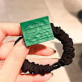 Pikkukuva 3 / 5: Ponytail Tie Hiusmansetti Vihreä Hiusrengas Joustokääre Hiusköysi Hiustarvikkeet Advanced Green Black Edge Green Love