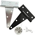 Miniatyrbillede 2 af 5: 6 stykker 6" sort maling galvaniseret hængsel Split Trekant Hængsel Leje Heavy Duty dør T-hængsel