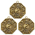 Pikkukuva 2 / 5: 3 kpl Tee itse riipuksia Vintage Tai Chi Trigram Avaimenperä Riipukset Amuletti Riipukset Laukku Riipukset