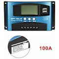Miniatyrbillede 2 af 2: 100A MPPT Solar Panel Regulator 12V/24V Charge Controller Auto Focus Tracking