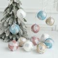 Miniatyrbilde 1 av 5: 12 stk juledekorasjoner Treanheng juledekorativ ball for god jul DIY julenissefest