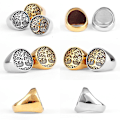 Miniatyrbilde 5 av 5: Tree Of Life Amulett Rustfritt stål Herreringer Enkel Elegant Charm For Mannlig Kjæreste Biker Smykker Kreativitet Gold Silver