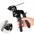 Miniatyrbillede 1 af 5: Kabelbindetang i rustfrit stål, Kabelbinderværktøj i rustfrit stål med skærefunktion, klemmepistol-spændeværktøj 210*120*