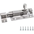 Miniatyrbilde 3 av 5: 10 stk 2"X1" rustfritt stål automatisk portlås maskinvare for skurdører og vinduer (med skruer)