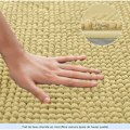 Miniatyrbillede 4 af 5: Beige, 40 * 60 cm Skridsikker pude til børnebadeværelse Superabsorberende bademåtte Maskinvaskbar mikrofiber udgangspude til brusebad，Til toi