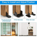 Miniatyrbillede 4 af 5: 6 Stk Plast skydedørsguide 45*20*24mm Gulv skydedørsguide Multifunktiona Heavy Duty Anti-støj Gulvguide Med Skruer Til Skydedøre Ho