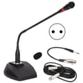 Svanehals Kablet Mikrofon Desktop XLR til 6,35 mm Kabel Konference Tale 100-240V EU Stik