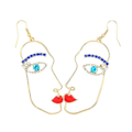 Miniatyrbilde 3 av 4: øredobber Ansiktssminke Abstrakt Ansiktslegering Rhinestone Eardrops For Party