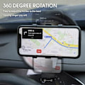Miniatyrbilde 3 av 5: Biltelefonholder 360 grader rotasjon, dashbord Mobiltelefonholdere Biltelefonholder for GPS og 4-7 tommer Smart