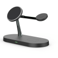 Miniatyrbilde 1 av 4: Magnetisk sammenleggbar 3-i-1 ladestasjon Black