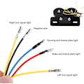 Miniatyrbilde 2 av 5: Motorsykkel LED-baklys bremsestopplysindikator blinklys for Custom Cafe Racer rødt lys Fonepro，