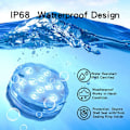 Miniatyrbillede 4 af 5: Dykning LED poollys, dekorative farveskiftende lys, velegnet til akvariebade, vaser, pools, damme, (28 Button Su