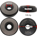 Miniatyrbillede 2 af 5: Quick release møtrik SDS Clic M14, til alle vinkelslibere AEG, Black & Decker, Dewalt, Flex, Hitachi, Metabo, Makita osv. (1 spændemøtrik), sort,