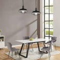Miniatyrbillede 4 af 5: Lysekrone Pendel Light Industriel Loftslampe E27 Metalskærm til Soveværelse Stue Bar Restaurant Sort - 26cm -
